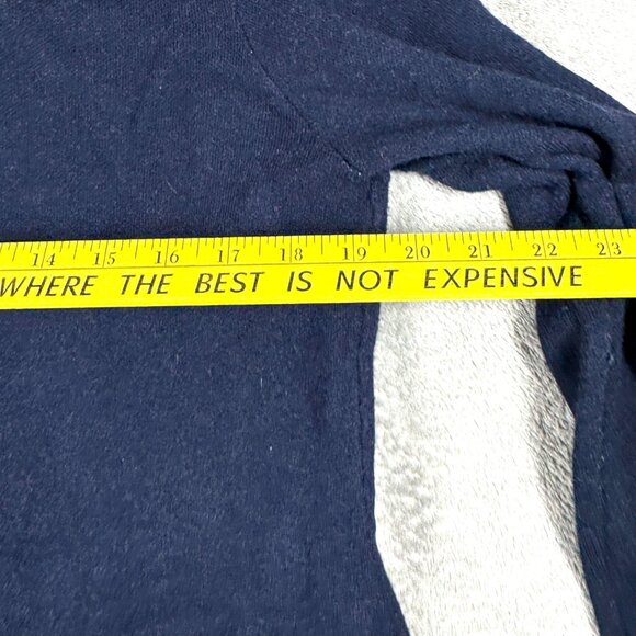 Adrienne Vittadini Navy Knit Blazer Cardigan Women’s Large Soft Office Sweater - Picture 8 of 10